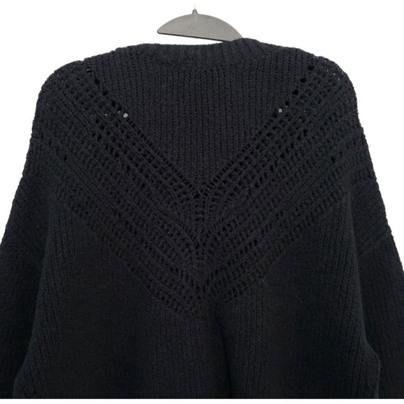 IRO Arresispe Black Open Knit Sweater Pullover - Picture 7 of 13